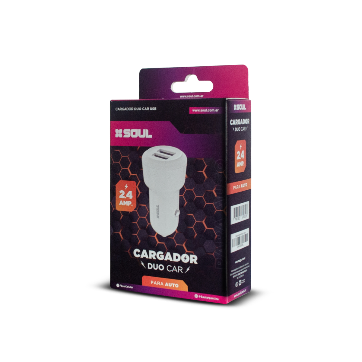Cargador Auto SOUL Duo Car