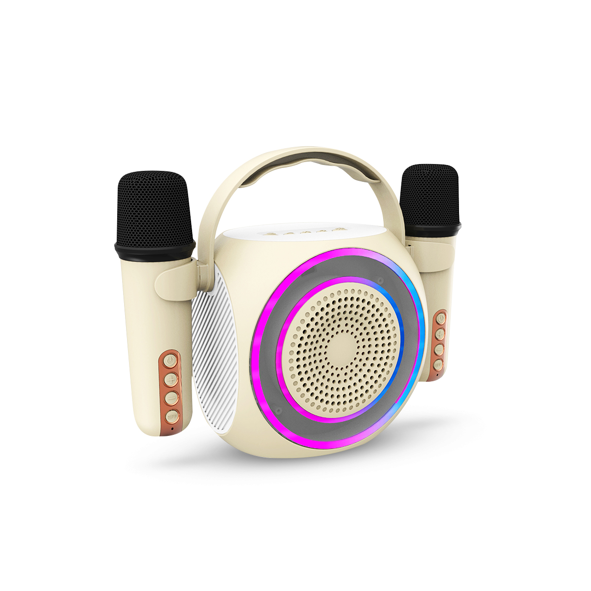Parlante SOUL Mini Karaoke Round · Beige