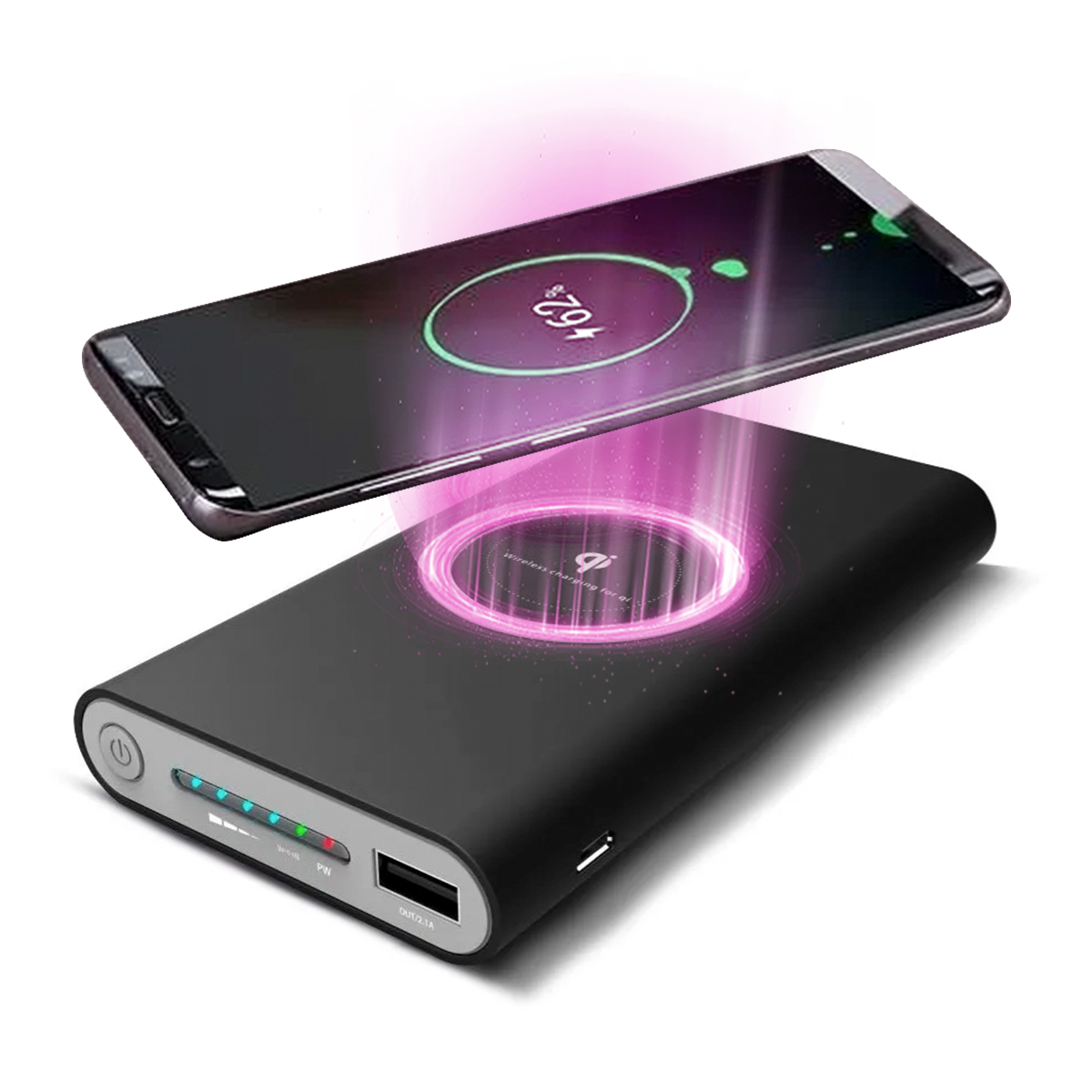 Cargador Portatil SOUL Qi 10000 mAh