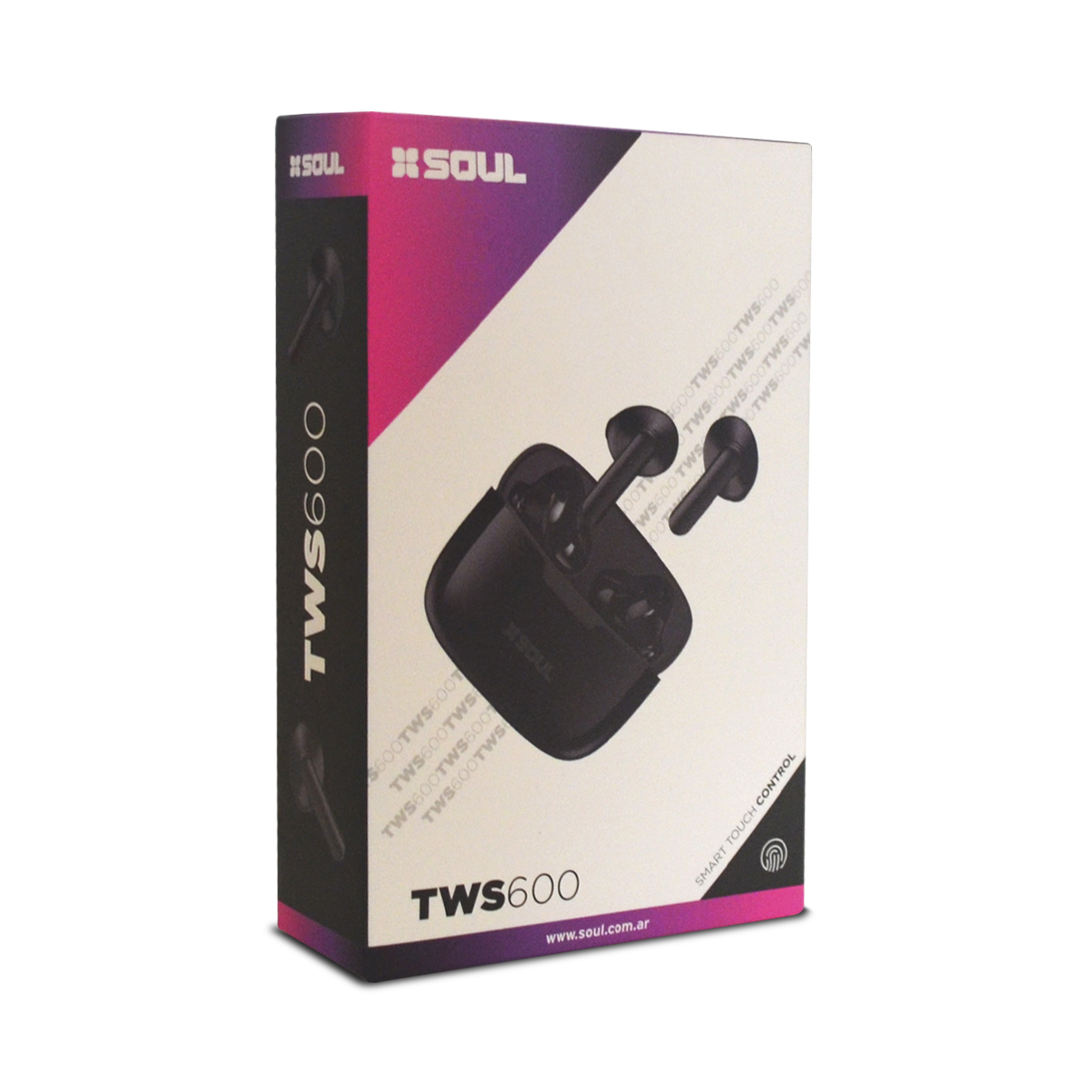 Auriculares BT SOUL TWS 600 · Negro