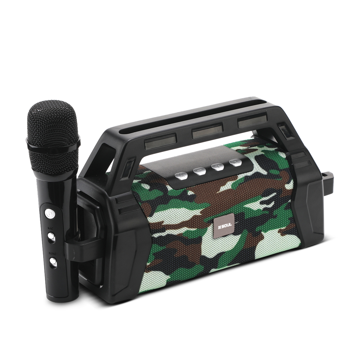 Parlante SOUL Riff Mini Studio XS500 · Camuflado